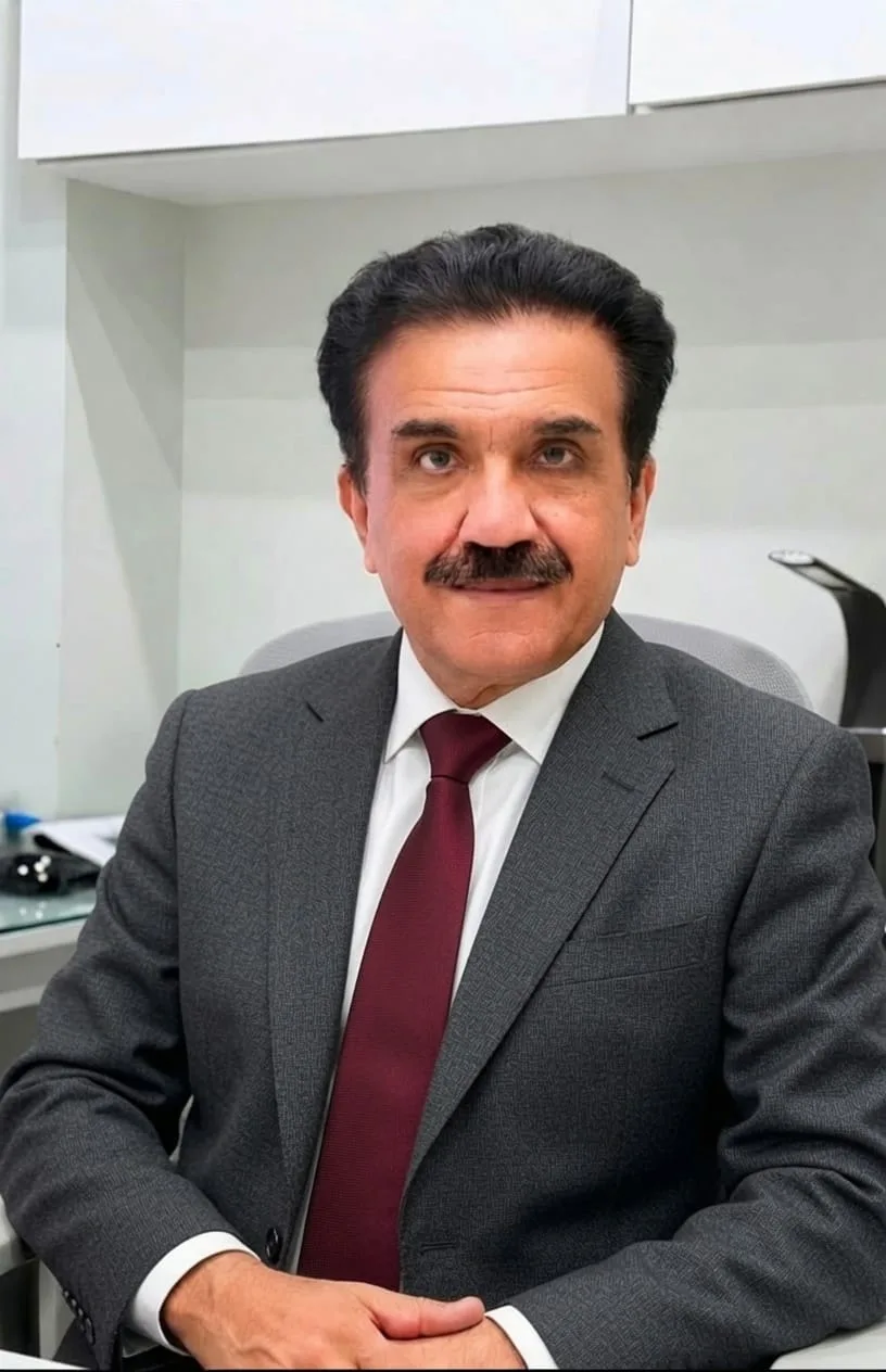 Prof. Dr. Naeem Khattak, Consultant Ophthalmologist, at Peshawar Eye Hospital